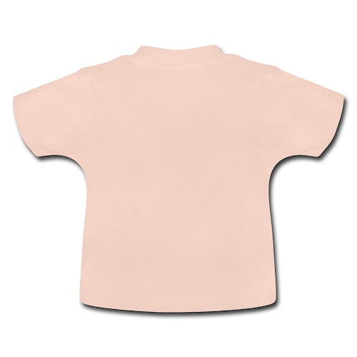 Baby Bio-T-Shirt mit Rundhals Hinten Kristallrosa