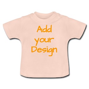 Baby Bio-T-Shirt mit Rundhals Kristallrosa