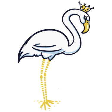 Zoom image Flamingo valkoinen valkoinen