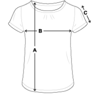 Girl's T-Shirt with Ruffles Size overview