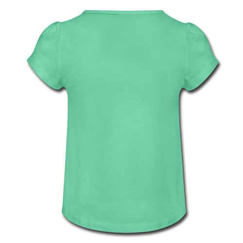 Girl's T-Shirt with Ruffles Hinten mint