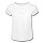 thumbnail Mädchen-T-Shirt mit Raffungen Vorne Weiß