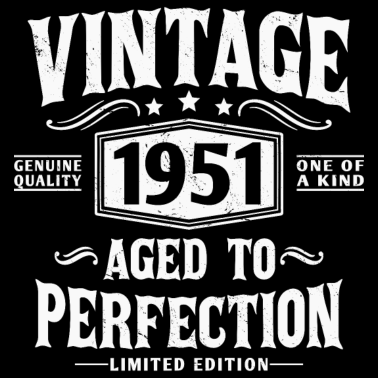 Zoom image Vintage 1951 syntynyt Vintage 1951 Syntymäpäivä