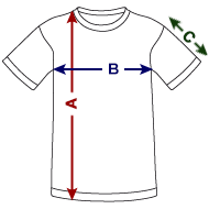 Kids Functional T-Shirt Size overview