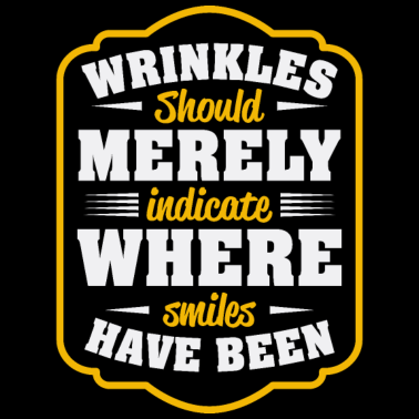 Zoom image Divertente detto di compleanno - risate e rughe