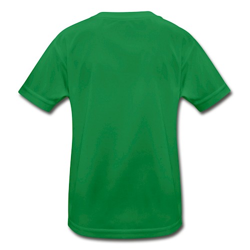 Kinder Funktions-T-Shirt Hinten Kelly Green
