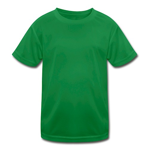 Kinder Funktions-T-Shirt Vorne Kelly Green