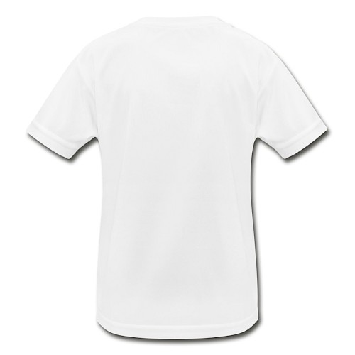 Funktions-T-shirt barn Hinten vit