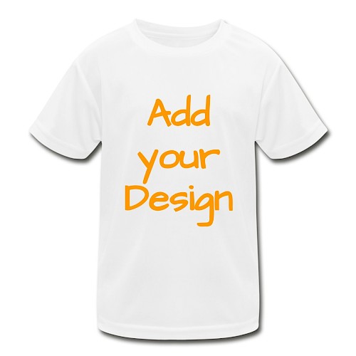 Funktions-T-shirt barn vit