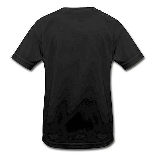 Funktions-T-shirt barn Hinten svart