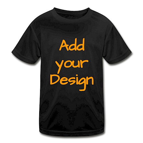 Funktions-T-shirt barn svart