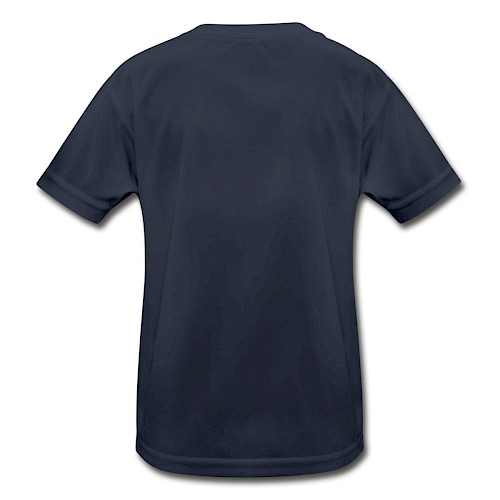 Funktions-T-shirt barn Hinten marinblå