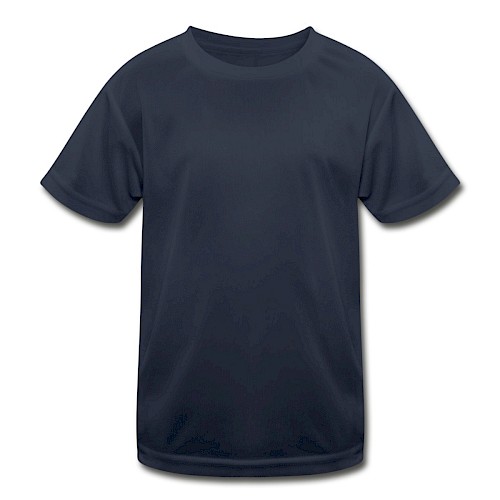 Funktions-T-shirt barn Vorne marinblå