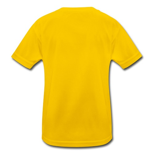 Funktions-T-shirt barn Hinten äggul