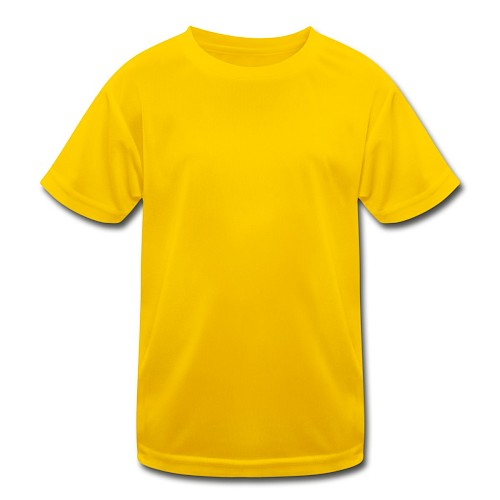 Funktions-T-shirt barn Vorne äggul