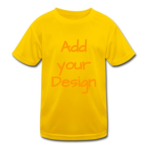 Funktions-T-shirt barn äggul