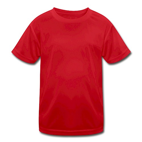 Funktions-T-shirt barn Vorne röd