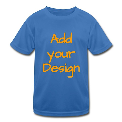 Funktions-T-shirt barn kungsblå