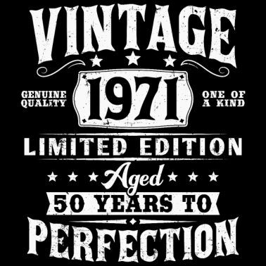 Zoom image Vintage 1971 Vintage 50-årsdag Retro