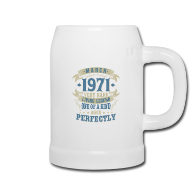 födelsedagsordspråk  - Vintage mars 1971 Födda Legender Födelsedag