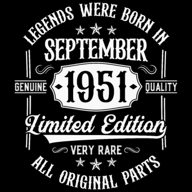 Zoom image September 1951 födda Legends födelsedag
