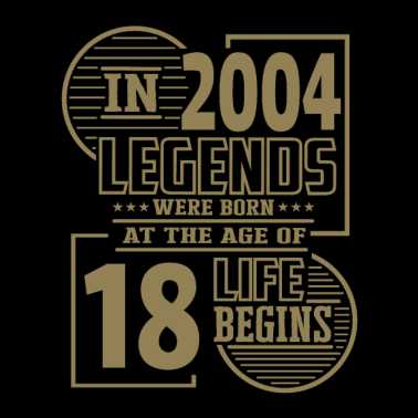 Zoom image 2004 Fødselsdag 18 års fødselsdag Ordsprog Legend