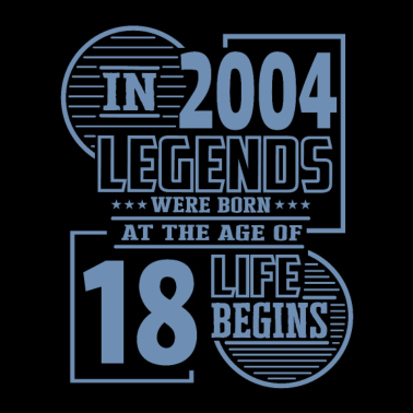 Zoom image 2004 Fødselsdag 18 års fødselsdag Ordsprog Legend