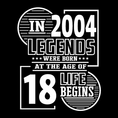 Zoom image 2004 Fødselsdag 18 års fødselsdag Ordsprog Legend