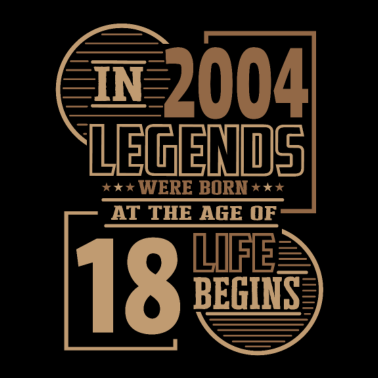 Zoom image 2004 Fødselsdag 18 års fødselsdag Ordsprog Legend