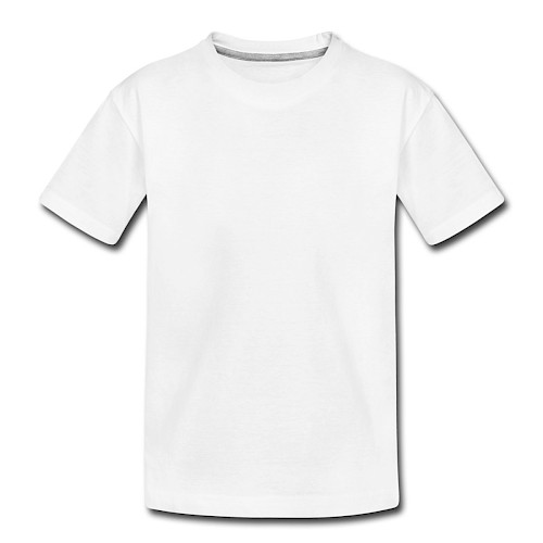 Kinder Premium Bio T-Shirt Vorne Weiß