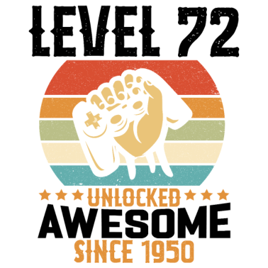 Zoom image Level 72 Jahre freigeschaltetes Gaming-Geburtstagsgeschenk