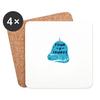 Dicton d’anniversaire  - 4ème anniversaire anniversaire garçon dinosaure quatre