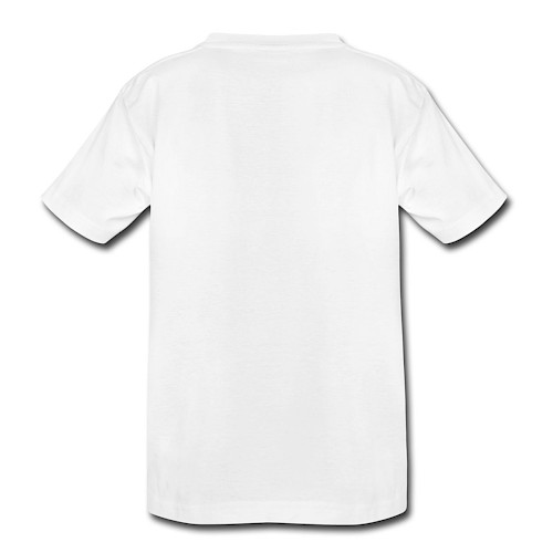 Teenager Premium Bio T-Shirt Hinten Weiß