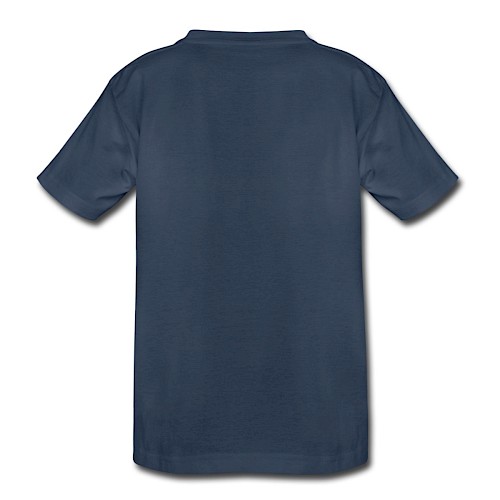Teenager Premium Organic T-Shirt Hinten navy