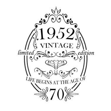 Zoom image Geboren in 1952 Verjaardagsspreuken