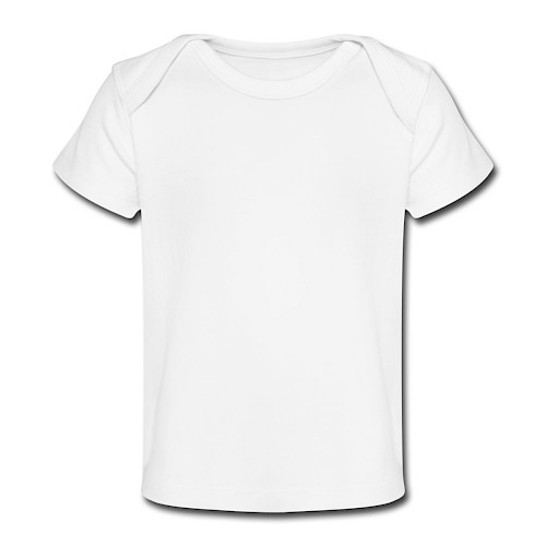 Organic Baby T-Shirt Vorne white