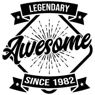 Zoom image Awesome Legendary sinds 1982 Verjaardagsspreuken