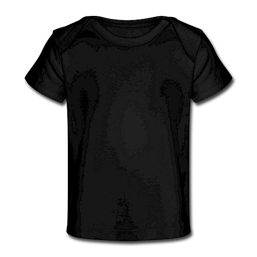 Baby Bio-T-Shirt Vorne Schwarz