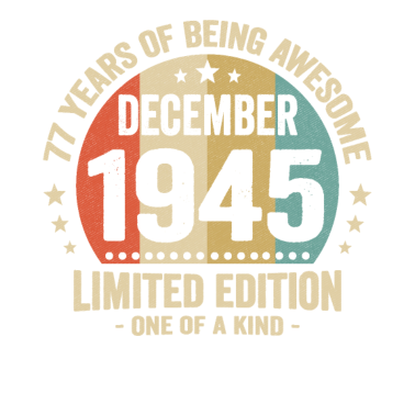 Zoom image 77 år med å være fantastisk siden desember 1945