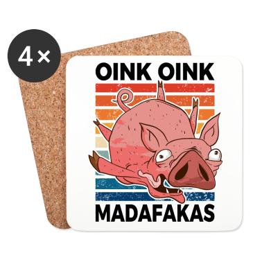 birthday saying  - Pig in free fall - Oink Oink Madafakas