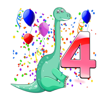 Zoom image Dino födelsedag 4 år