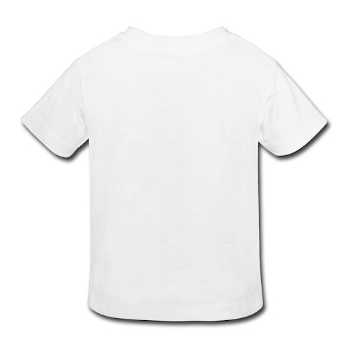 Kinder Bio-T-Shirt Hinten Weiß