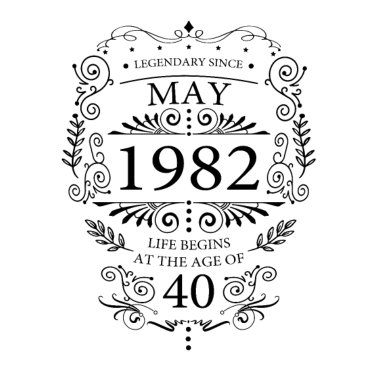 Zoom image Maj 1982 Fødselsdag 40 års fødselsdag Ordsprog