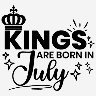 Zoom image Les rois sont nés en juillet Citation d’anniversaire