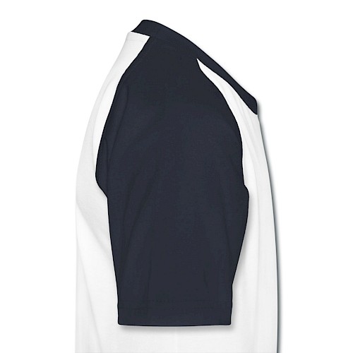 Kinder Baseball T-Shirt Rechts Weiß/Navy