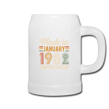 syntymäpäivä sanonta  - Tammikuu 1982 Syntyi Vintage Retro Birthday