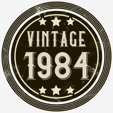 Zoom image 1984 Syntymävuosi Vintage Syntymäpäivä Vintage