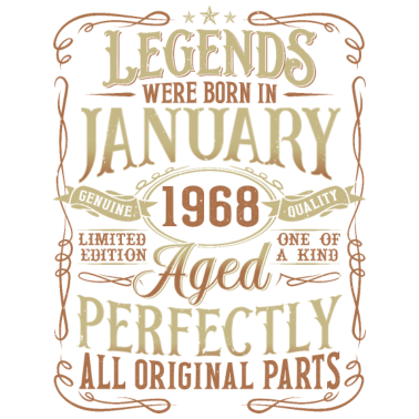 Zoom image Tammikuu Syntynyt 1968 Legends-syntymäpäivänä