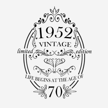 Zoom image Geboren in 1952 Verjaardagsspreuken