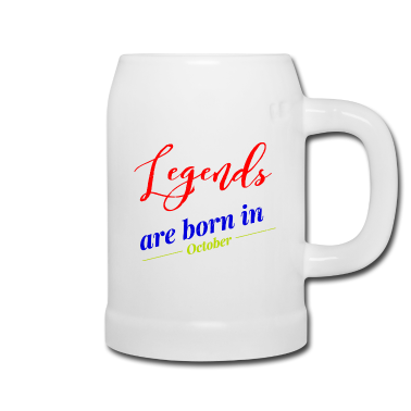 verjaardag gezegde  - verjaardagsspreuk legends are born in october